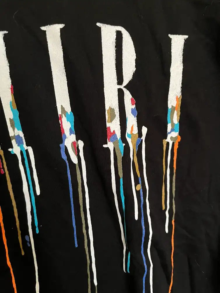 Amiri Paint Drip Logo Tee