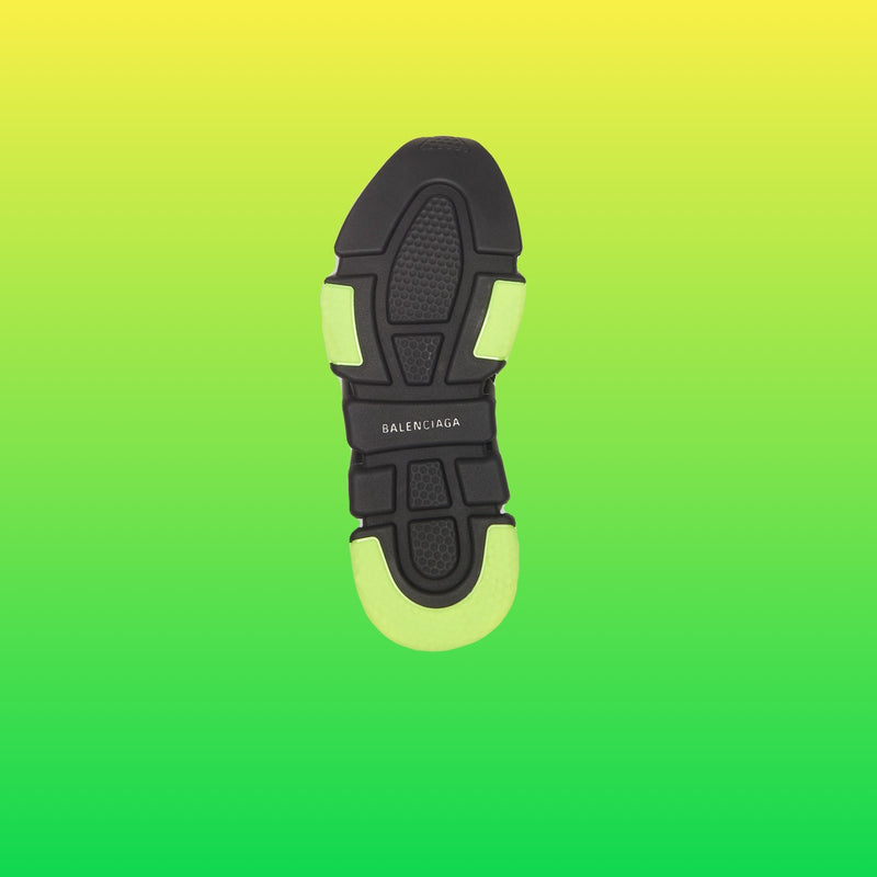 Balenciaga Speed Clear Sole Sneaker Black/Yellow Floor