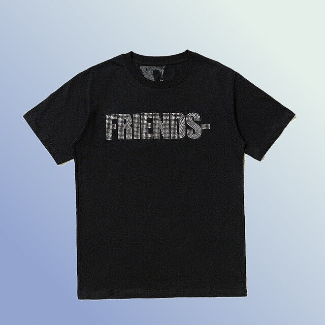 Vlone Swarovski Black Tee