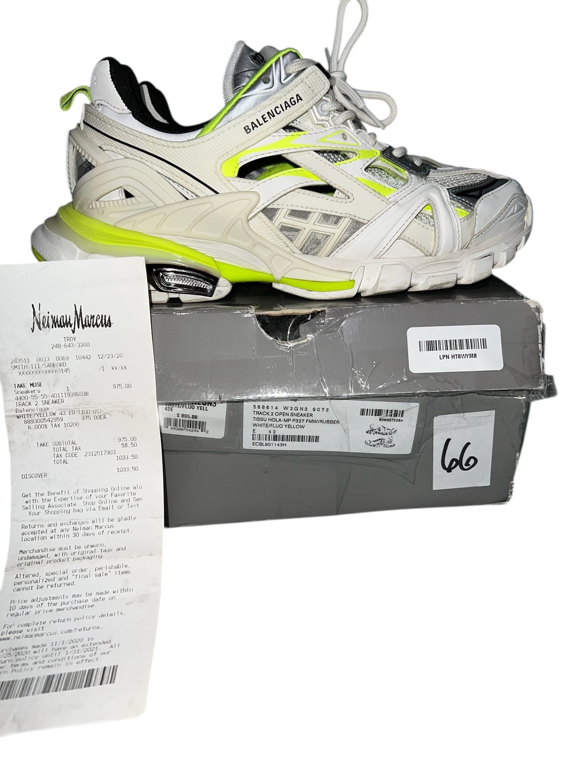 Balenciaga Track Runner White/Green image 0