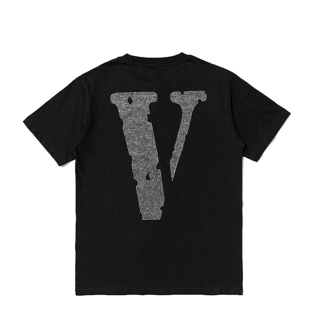 Vlone Swarovski Black Tee
