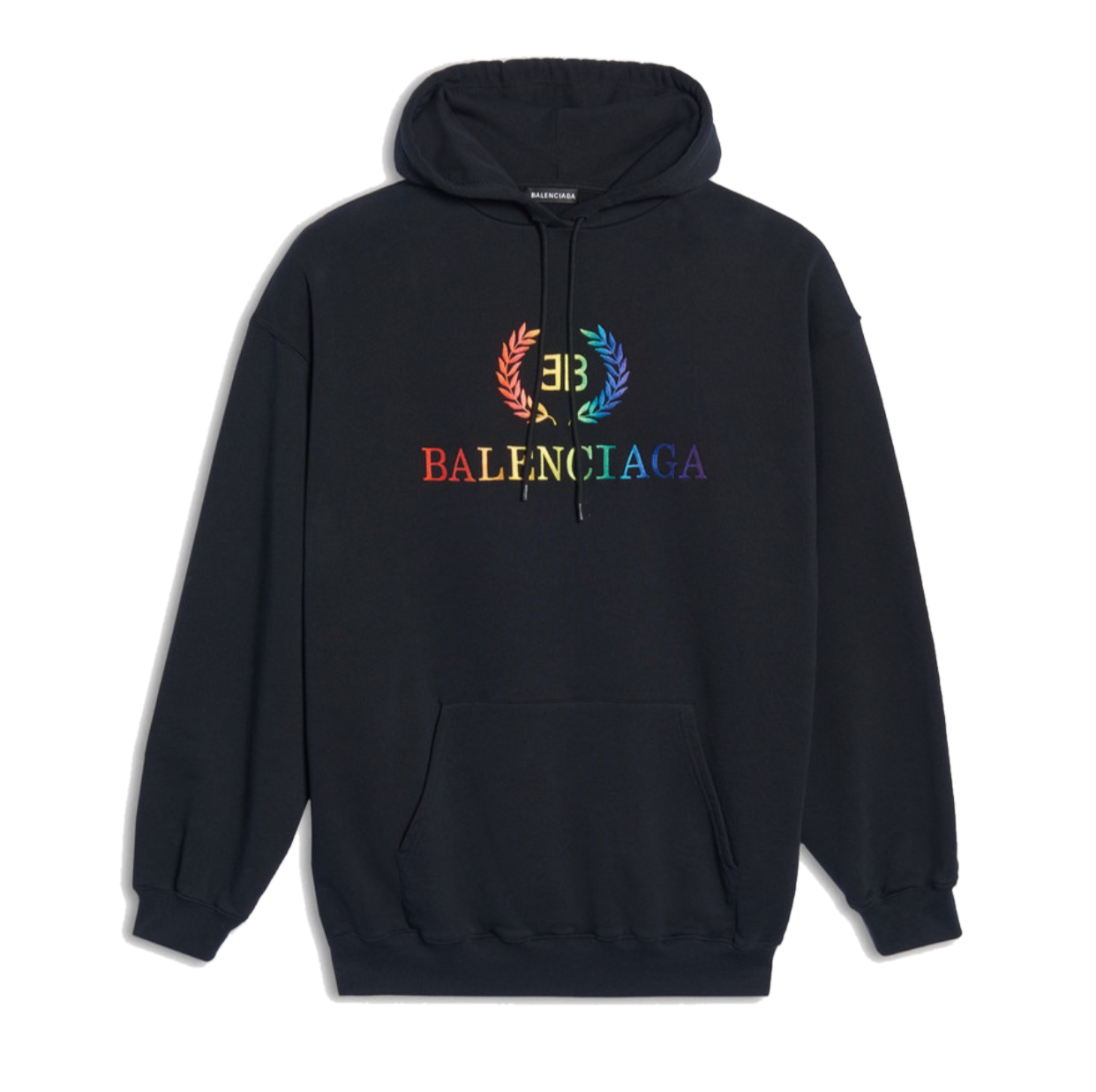 Balenciaga Rainbow Embroidered Hoodie image 0